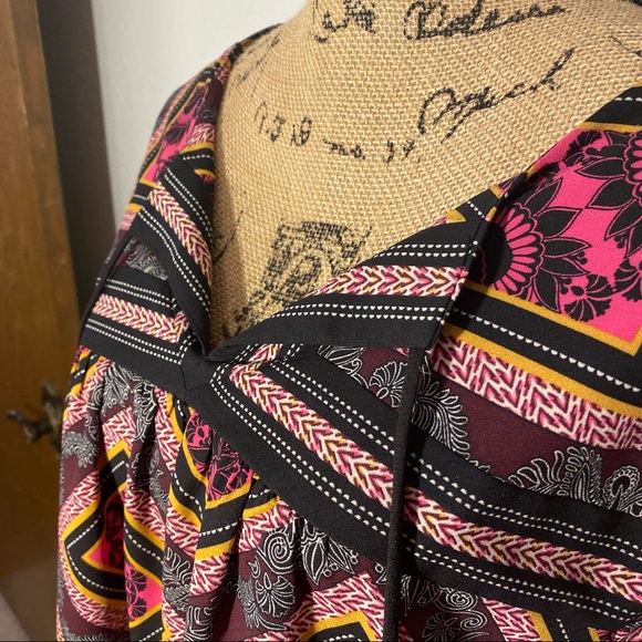 GIBSON LATIMER | DIAMOND BLOUSE WITH BLACK TASSELS - Picture 3 of 15